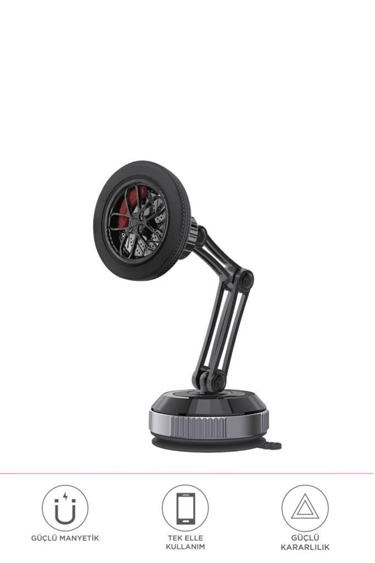 060 Sarsılmaz Manyetik 360 Derece Ayarlanabilir Araç İçi Telefon Tutucu