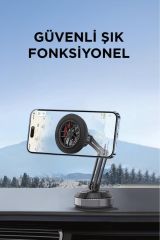 060 Sarsılmaz Manyetik 360 Derece Ayarlanabilir Araç İçi Telefon Tutucu