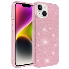 iPhone 14 Kılıf Shining Silikon Pembe