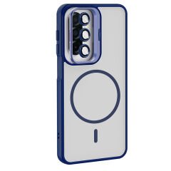 Samsung Galaxy A17 Kılıf Standlı ve Kamera Lens Hediyeli Etro Kapak