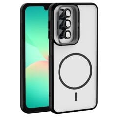 Samsung Galaxy A17 Kılıf Standlı ve Kamera Lens Hediyeli Etro Kapak