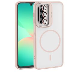 Samsung Galaxy A17 Kılıf Standlı ve Kamera Lens Hediyeli Etro Kapak