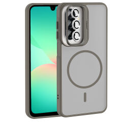 Samsung Galaxy A17 Kılıf Standlı ve Kamera Lens Hediyeli Etro Kapak