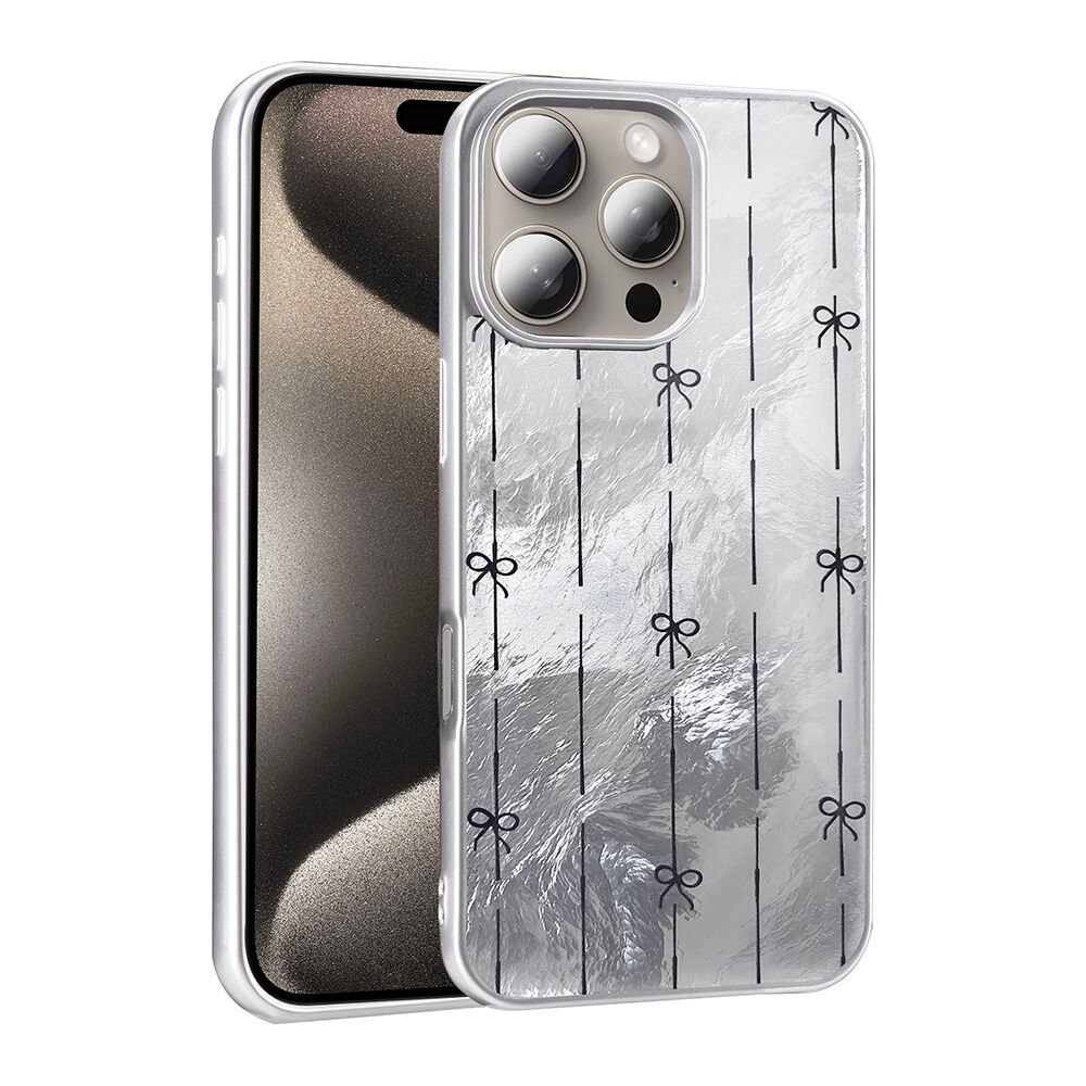 iPhone 16 Pro Kılıf Desenli Mep Kapak Küçük Fiyonk