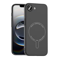 iPhone 16E Kılıf M-Safe Şarj Özellikli Kamera Korumalı Premium Elio Sert PC Kapak