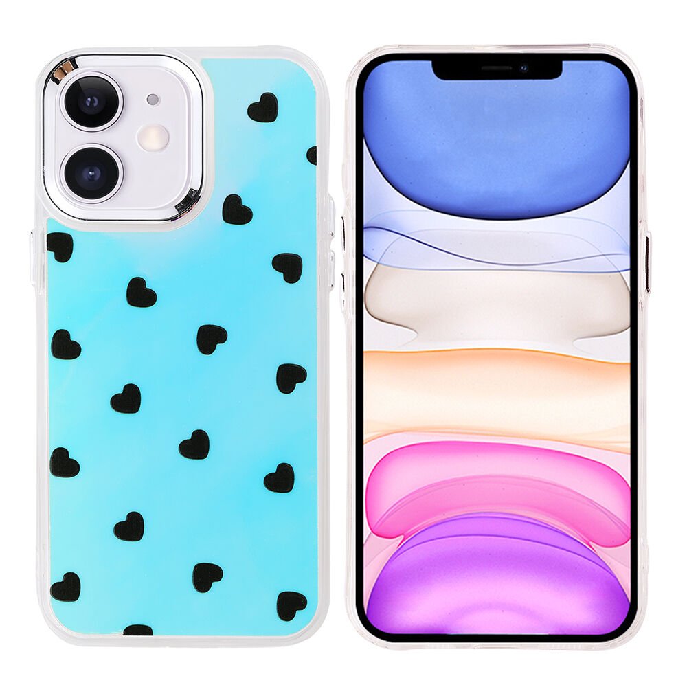 iPhone 11 Kılıf Airbag Tasarımlı Hadra Kapak Kalp
