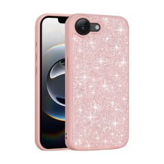 iPhone 16E Kılıf Parlak Taşlı Tasarım Pırlanta Kapak