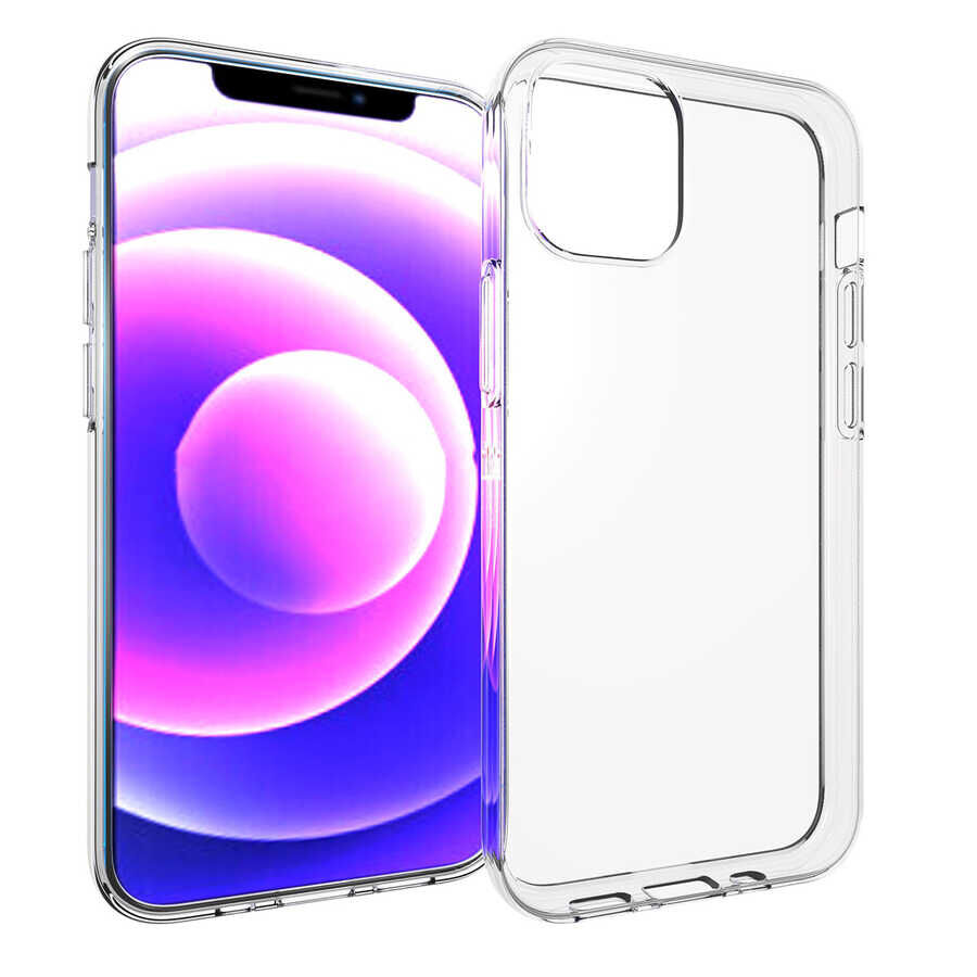 iPhone 15 Plus Kılıf Süper Silikon Kapak Renksiz