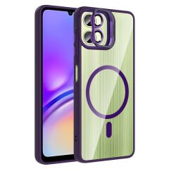 Samsung Galaxy A07 Kılıf Standlı ve Kamera Lens Hediyeli Etro Kapak