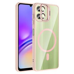 Samsung Galaxy A07 Kılıf Standlı ve Kamera Lens Hediyeli Etro Kapak