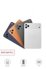 Android Tablet Kalem Klavye Mouse Full Set SIM Kartlı BTK Kayıtlı 10.1 İnç T17 Pro Max Gri