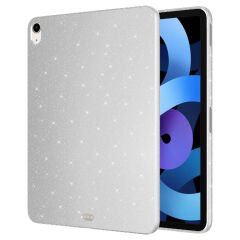 Apple iPad Air 10.9 2022 (5 Nesil) Simli Parlak Görünümlü Tablet Koton Kılıf Pembe