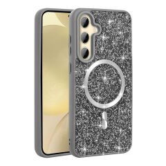 Samsung Galaxy A55 Kılıf Parlak Taşlı Tasarım Pırlanta Kapak