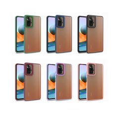 Xiaomi Redmi Note 10S Kılıf Kamera Çıkıntılı Arkası Şeffaf Köşeleri Parlak Renkli Işlemeli Flora Kapak