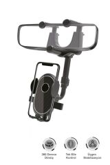 034 Siyah 360 Derece Dönebilen Güçlü Telefon Tutucu