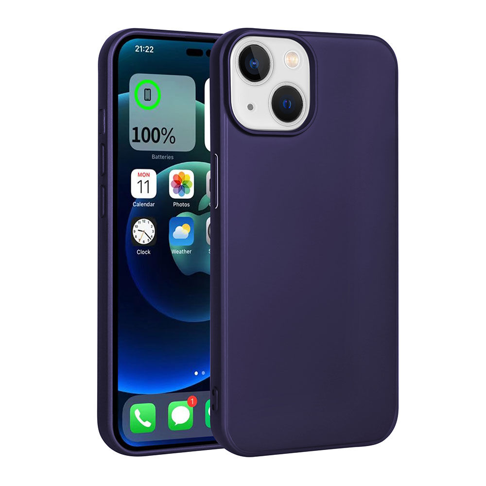iPhone 15 Plus Kılıf Premier Silikon Kapak Lacivert