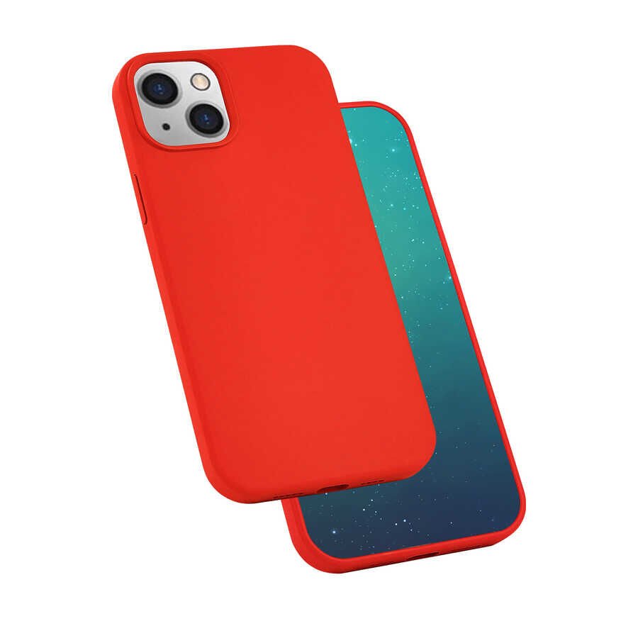 iPhone 13 Kılıf Silk Silikon Kırmızı