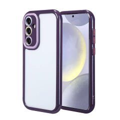 Samsung Galaxy S24 Kılıf Kamera Korumalı Renkli Kenar ve Çerçeve Tasarımlı Vitamin Kapak