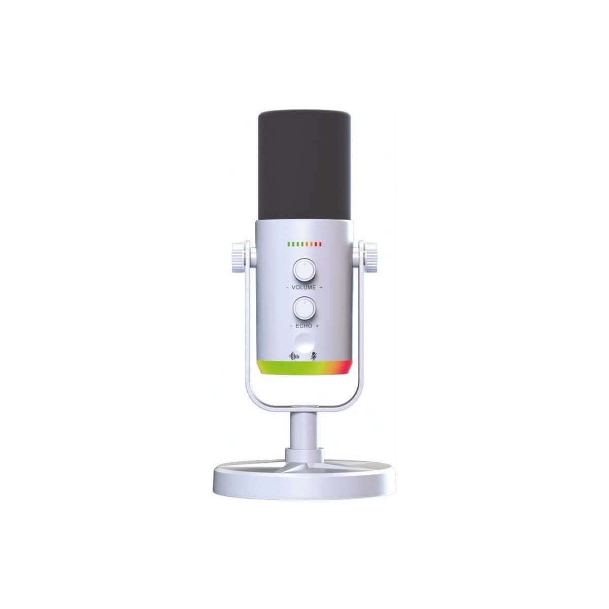 Mikrofon Podcast Vokal Kaydı Oyun İçin Dinamik USB XLR Çift Çıkışlı Profesyonel Kablosuz Mikrofon YU7 Beyaz