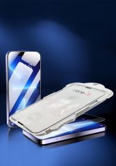 iPhone 16 Kolay Uygulama Aparatlı 5D Magic Glass Cam Ekran Koruyucu