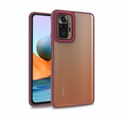 Xiaomi Redmi Note 10 Pro Kılıf Kamera Çıkıntılı Arkası Şeffaf Köşeleri Parlak Renkli Işlemeli Flora Kapak