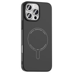 iPhone 16 Pro Kılıf M-Safe Şarj Özellikli Kamera Korumalı Premium Elio Sert PC Kapak