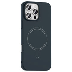 iPhone 16 Pro Kılıf M-Safe Şarj Özellikli Kamera Korumalı Premium Elio Sert PC Kapak