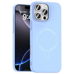 iPhone 16 Pro Kılıf M-Safe Şarj Özellikli Kamera Korumalı Premium Elio Sert PC Kapak Turuncu
