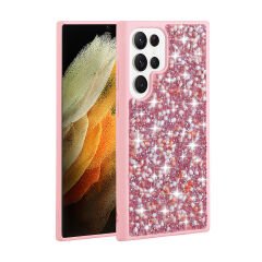 Samsung Galaxy S23 Ultra Kılıf Parlak Taşlı Tasarım Linea Kapak