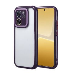 Xiaomi Mi 13T Kılıf Kamera Korumalı Renkli Kenar ve Çerçeve Tasarımlı Vitamin Kapak