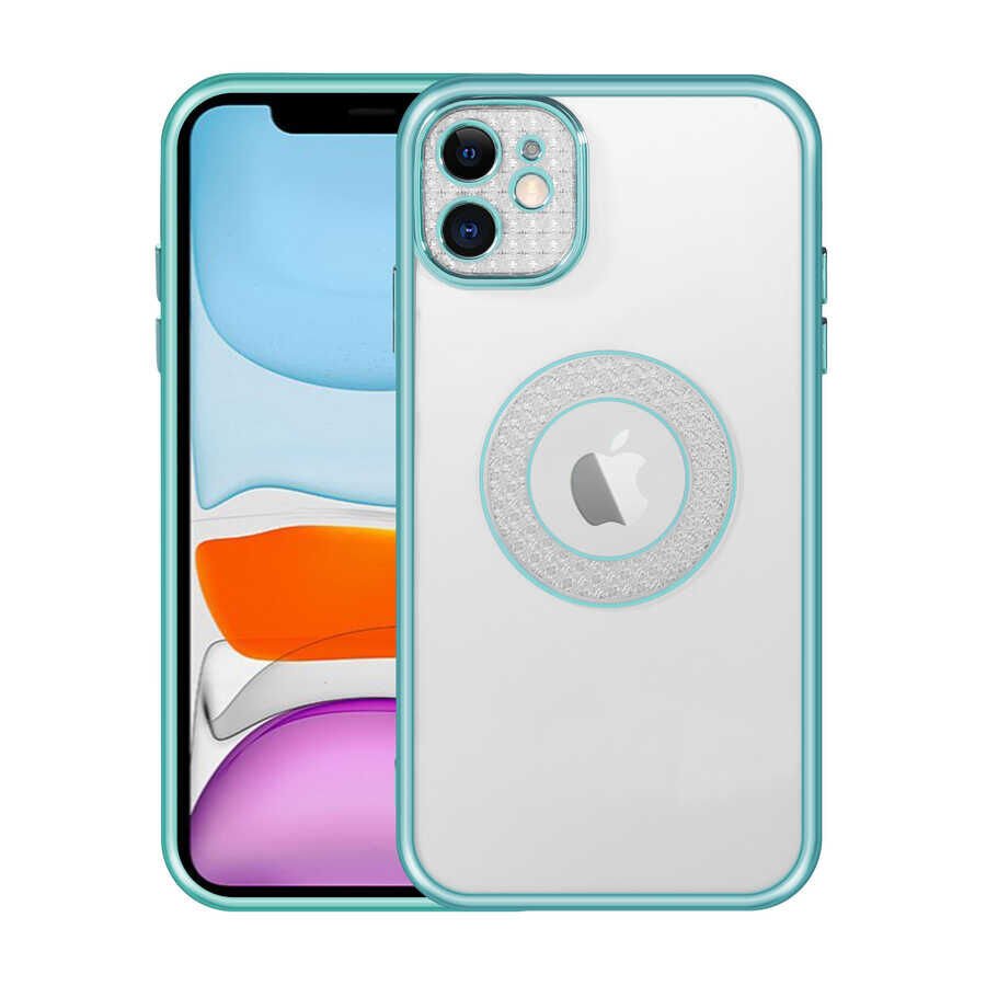 iPhone 11 Kılıf Kamera Korumalı Logo Gösteren Esta Kapak Yeşil