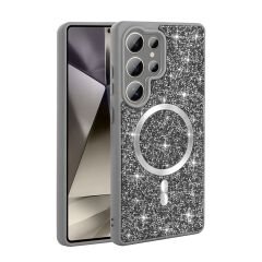 Samsung Galaxy S25 Ultra Kılıf Parlak Taşlı Tasarım Zore Pırlanta Kapak