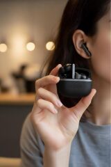 Bluetooth Kulaklık Kulak İçi Aktif Gürültü Engelleme Kablosuz Kulaklık BT 5.4 TB11 Siyah