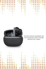 Bluetooth Kulaklık Kulak İçi Aktif Gürültü Engelleme Kablosuz Kulaklık BT 5.4 TB11 Siyah