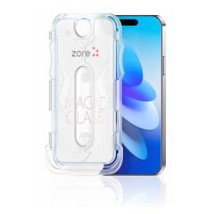 iPhone 16 Pro Max Kolay Uygulama Aparatlı 5D Magic Glass Cam Ekran Koruyucu
