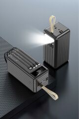 1080 80000mAh Ledli 4 Çıkışlı Taşınabilir Hızlı Şarj Dijital Göstergeli Powerbank