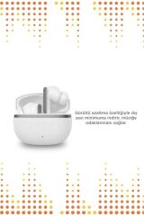 Bluetooth Kulaklık Kulak İçi Aktif Gürültü Engelleme Kablosuz Kulaklık BT 5.4 TB11 Beyaz