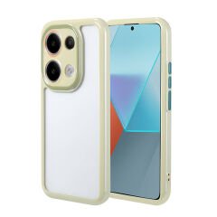Xiaomi Poco M6 Pro 4G Kılıf Kamera Korumalı Renkli Kenar ve Çerçeve Tasarımlı Vitamin Kapak