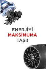 TTB-02 Siyah Yüksek Hızlı Turbo Jet 1500 mAh - 80 W Hava Üfleme Makinası