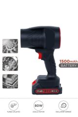 TTB-02 Siyah Yüksek Hızlı Turbo Jet 1500 mAh - 80 W Hava Üfleme Makinası