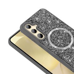 Samsung Galaxy A35 Kılıf Parlak Taşlı Tasarım Pırlanta Kapak
