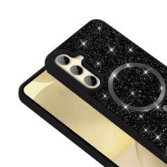 Samsung Galaxy A35 Kılıf Parlak Taşlı Tasarım Pırlanta Kapak