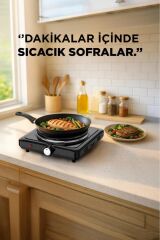 Elektrikli Ocak Termostatlı Ayarlanabilir Tekli Ocak TEH01