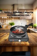 Elektrikli Ocak Termostatlı Ayarlanabilir Tekli Ocak TEH01
