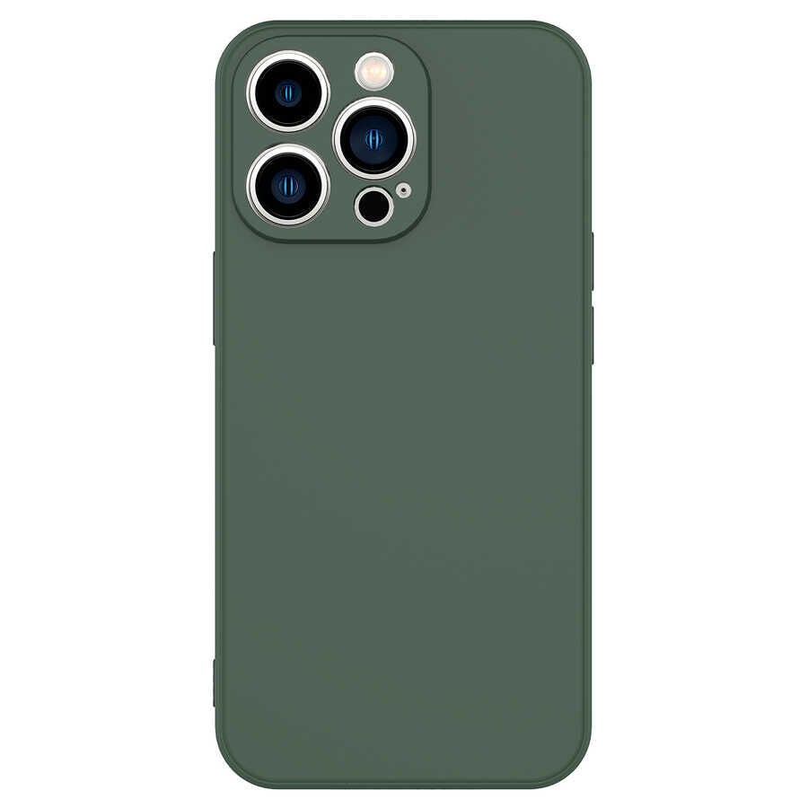 iPhone 13 Pro Max Kamera Korumali Mara Lansman Kapak Koyu Yeşil