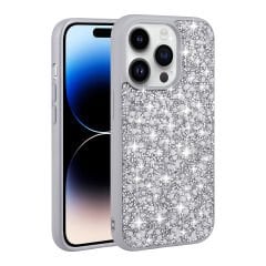 iPhone 14 Pro Kılıf Parlak Taşlı Tasarım  Linea Kapak kılıf