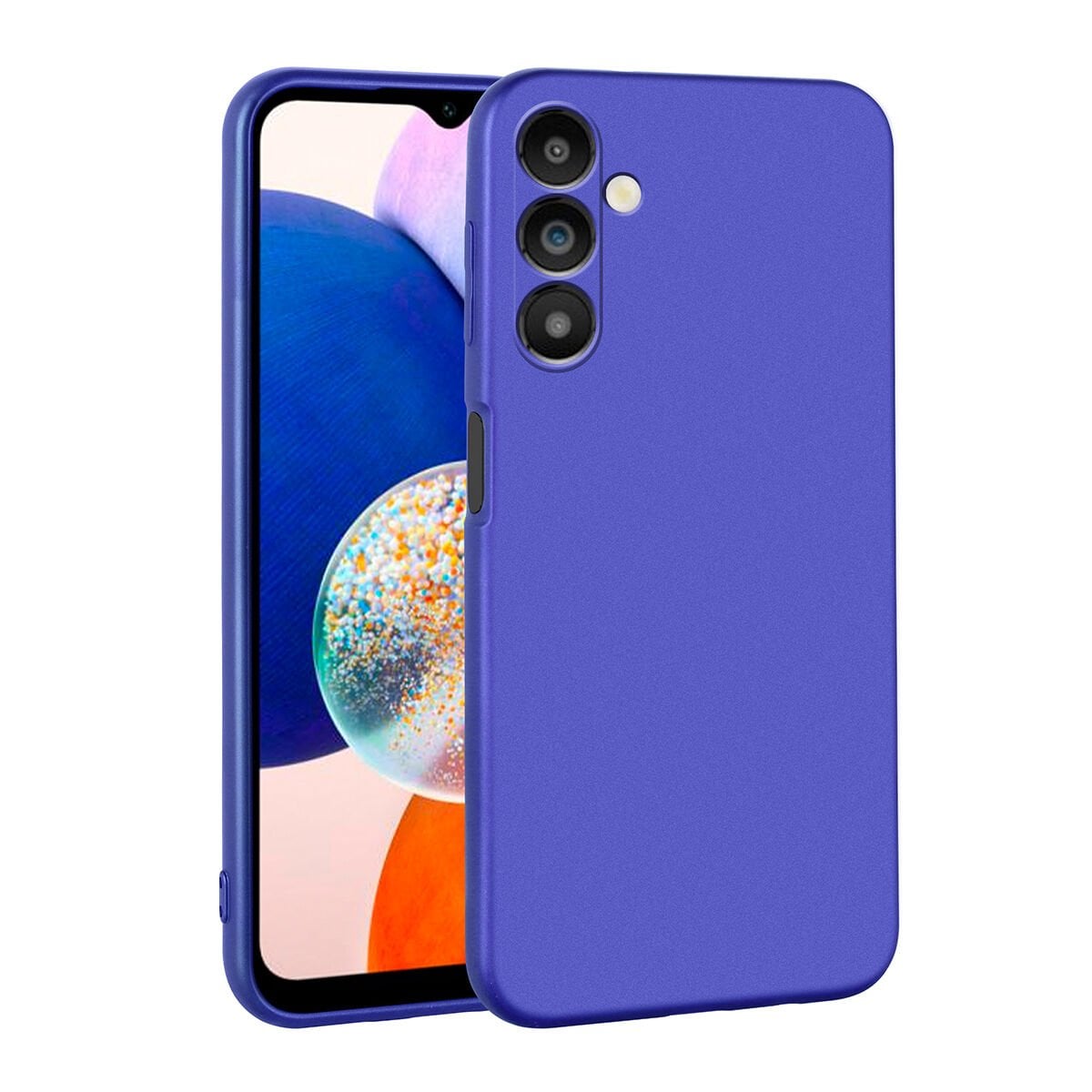 Samsung Galaxy A14 Kılıf Premier Silikon Kapak Kılıf Saks Mavi