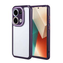 Xiaomi Redmi Note 13 4G Kılıf Kamera Korumalı Renkli Kenar ve Çerçeve Tasarımlı Vitamin Kapak
