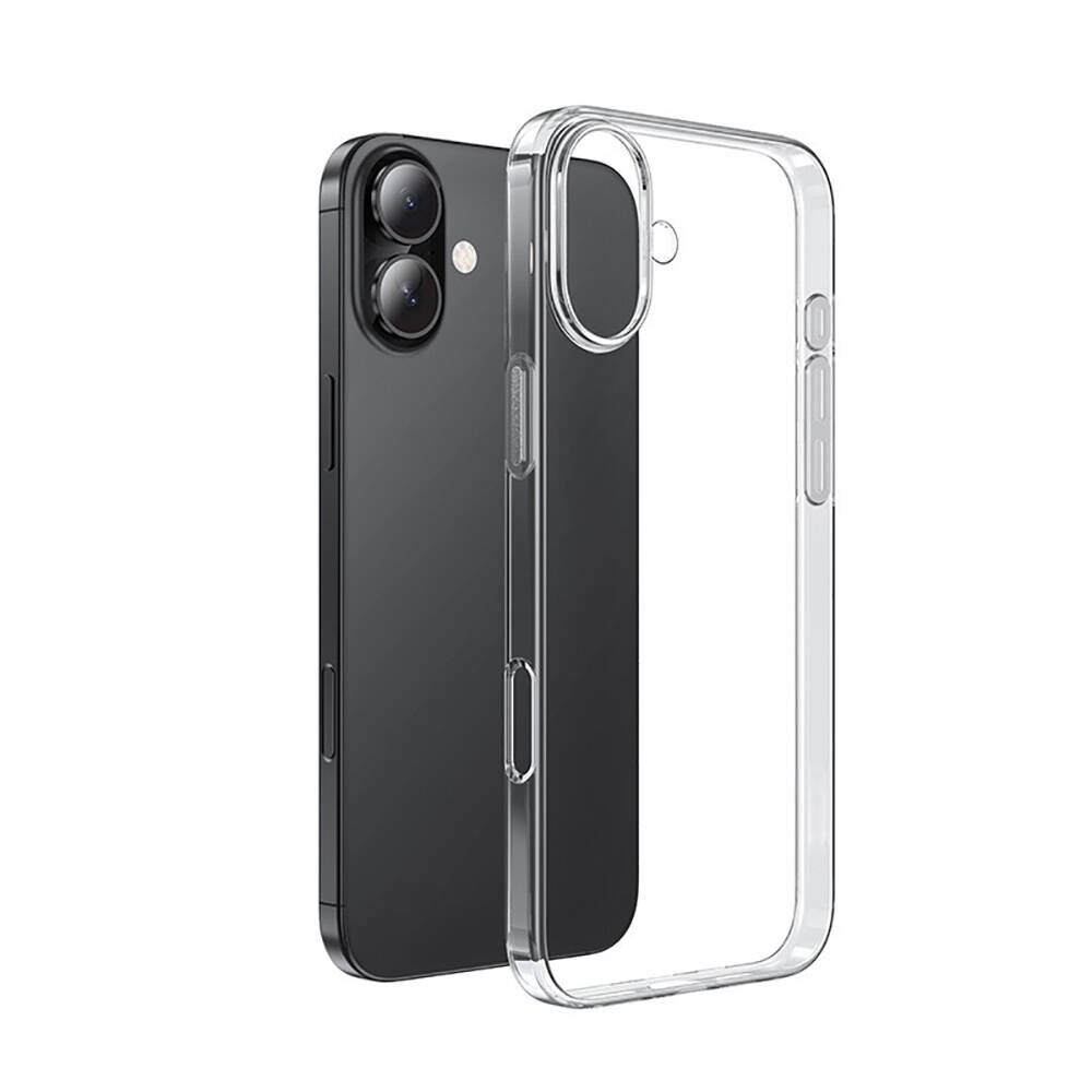 iPhone 16 Plus Kılıf Süper Silikon Kapak Şeffaf