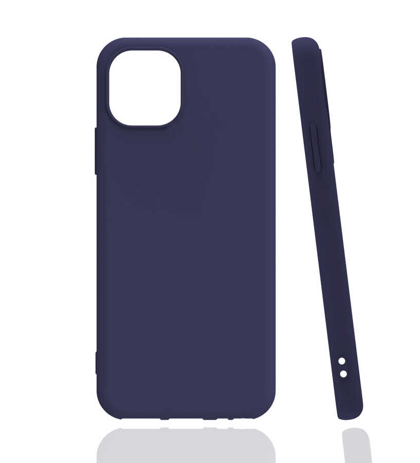 iPhone 13 Kılıf Biye Silikon Lacivert